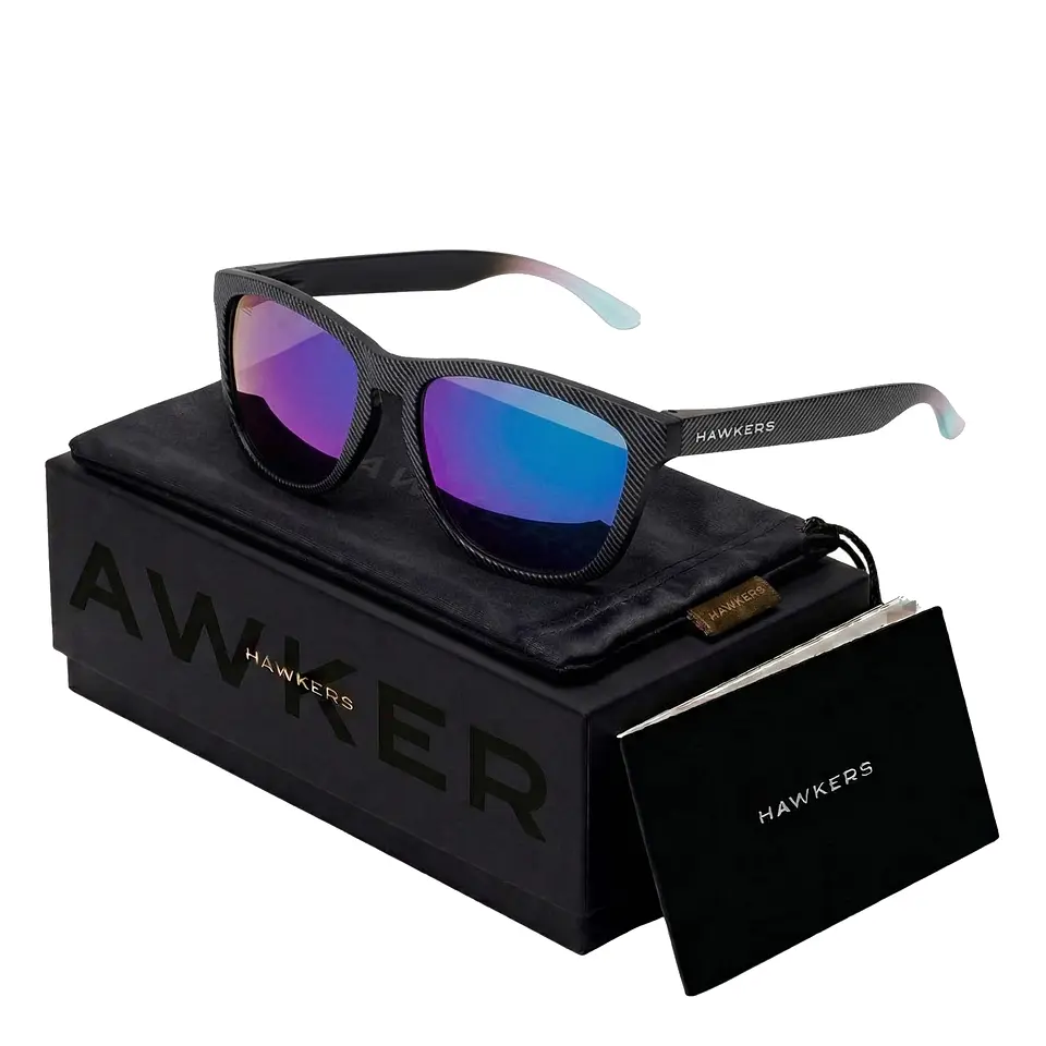 Gafas de Sol Polarizado Hawkers ONE CARBONO 142001 Negro Estampado Unisex Talla 54 mm 1
