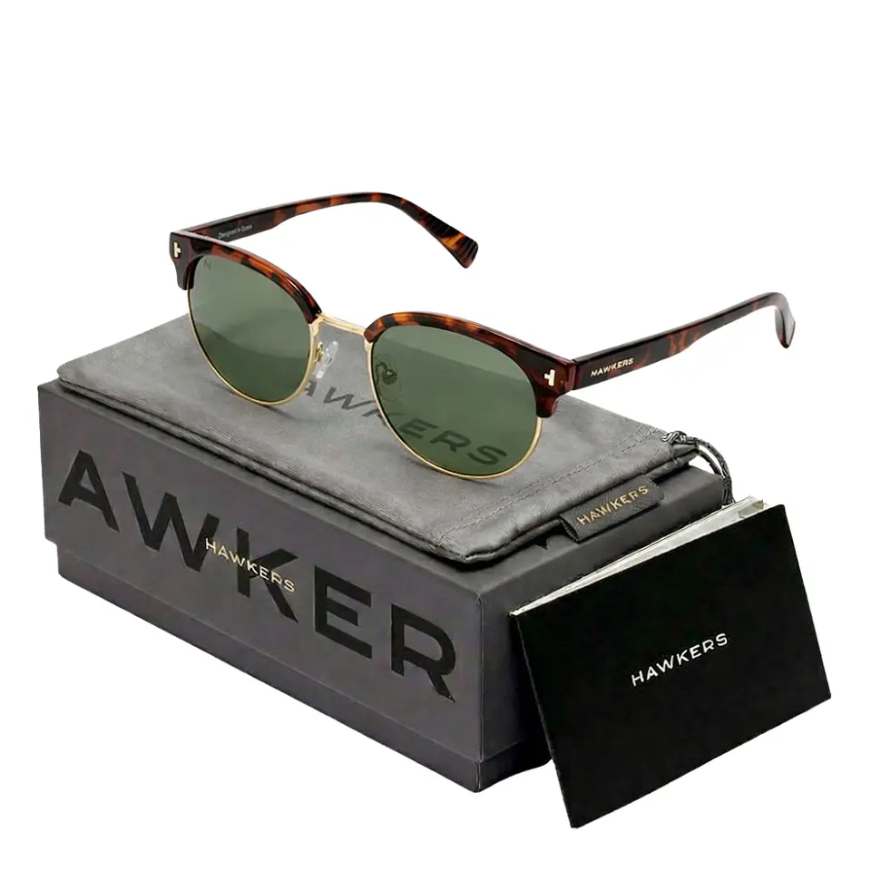 Gafas de Sol Polarizado Hawkers NEW CLASSIC ROUNDED HNCR23CETP Marron Tortuga Unisex Talla 53 mm 1