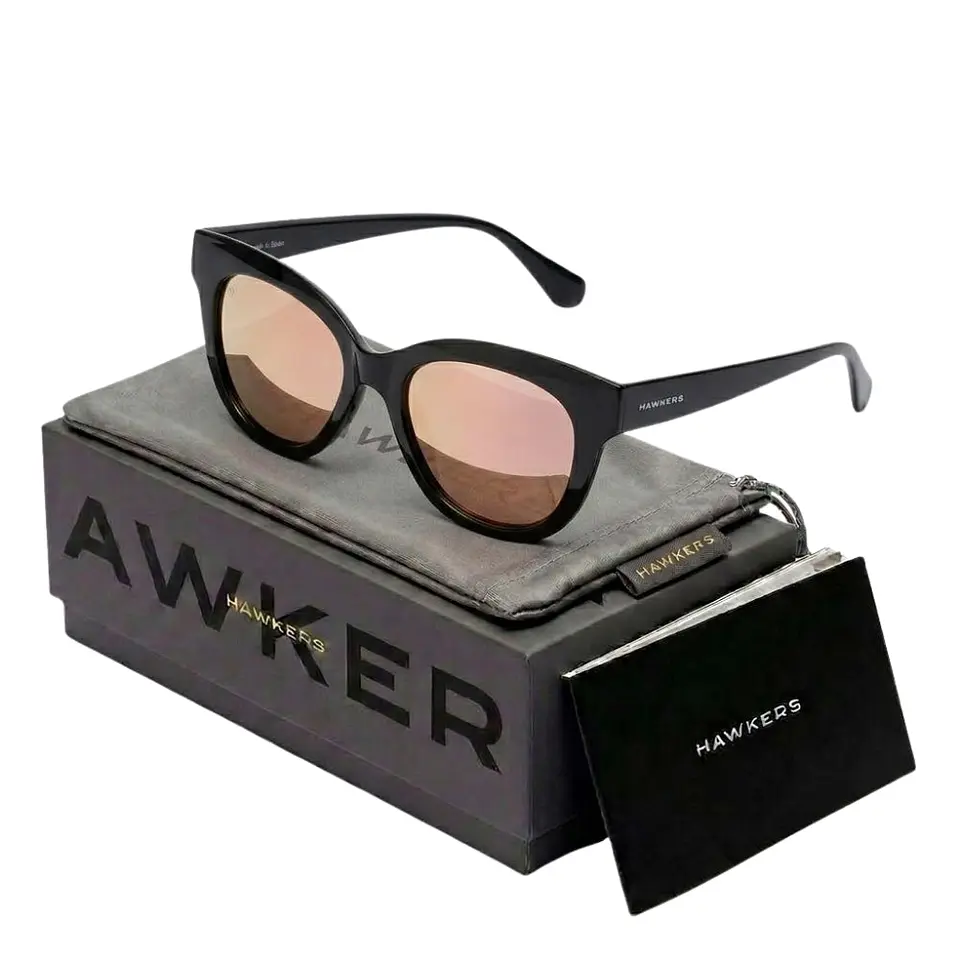 Gafas de Sol Polarizado Hawkers AUDREY RAW HAUR22BKTP Oro Rosa Espejado Unisex Talla 52 mm 1
