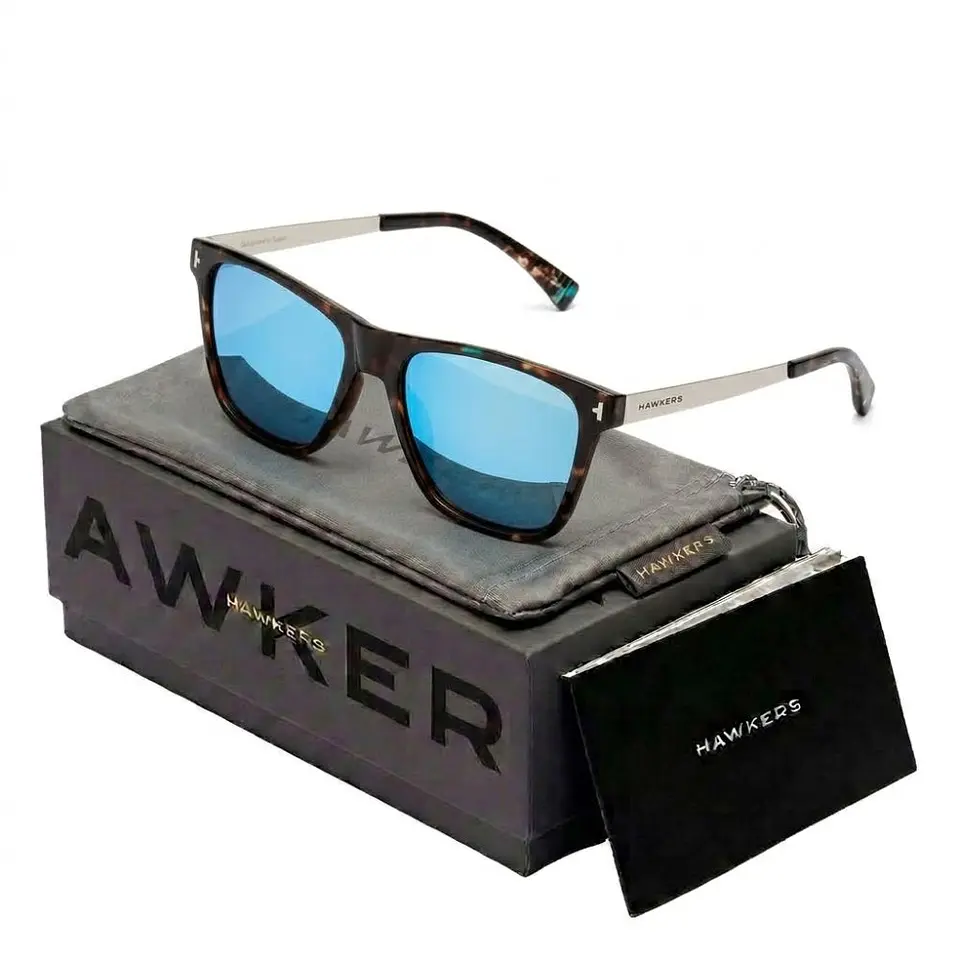 Gafas de Sol Polarizado Hawkers ONE LS METAL HOLM23CLTP Azul Espejado Unisex Talla 54 mm 1