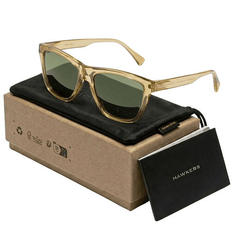 Gafas de Sol Hawkers One Life Style Raw Beige Semitransparente Unisex Talla 54mm