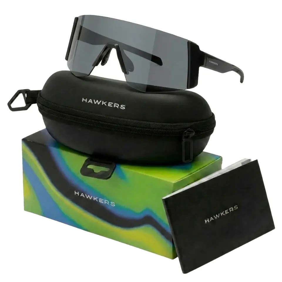 Gafas de Sol Deportivas Hawkers LYNX BIG HLYB25BST0 Negro Espejado Unisex Talla 151 mm 1