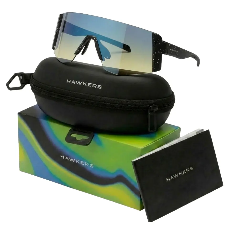 Gafas de Sol Deportivas Hawkers LYNX SMALL HLYS25BGT0 Negro y Blanco Unisex Talla 151 mm 1