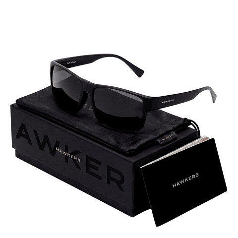 Gafas de Sol Hawkers Faster Raw Negro Mate Unisex Talla 58mm