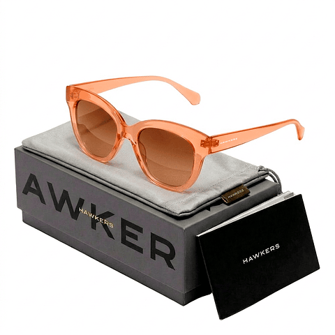 Gafas de Sol Hawkers Audrey Naranja Transparente Unisex Talla 52mm