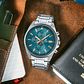 Reloj Análogo Casio Edifice EFV-610DE-2AUDF con Cronógrafo en Acero Inoxidable Color Azul Petroleo - Miniatura 7