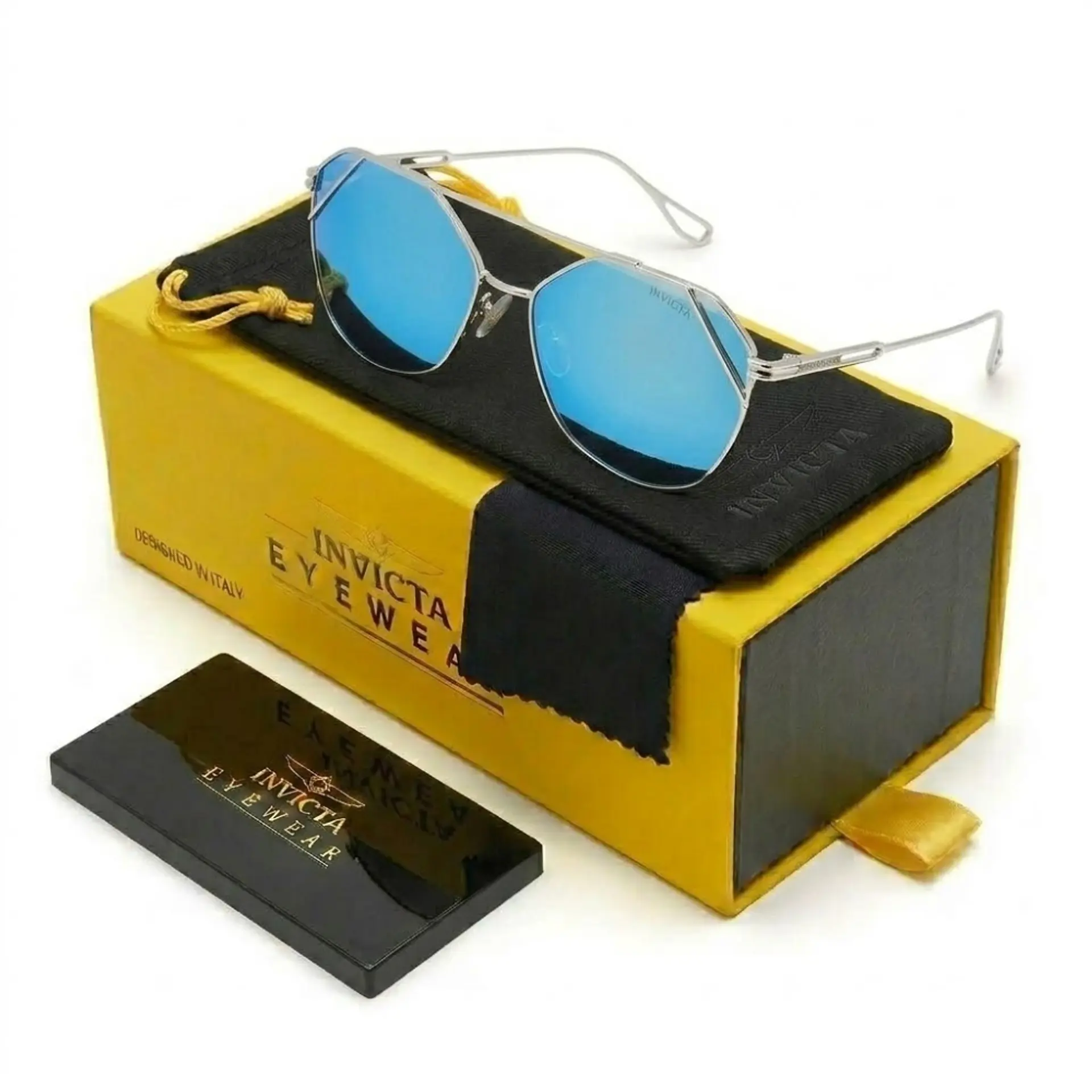 Gafas de Sol Invicta Objet D Art I 27580 Celeste Espejado Unisex Talla 58mm 1