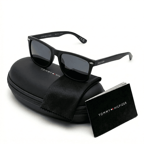 Gafas de Sol Tommy Hilfiger X62168 Outlook Negro Clásico Estilo Wayfarer 55mm