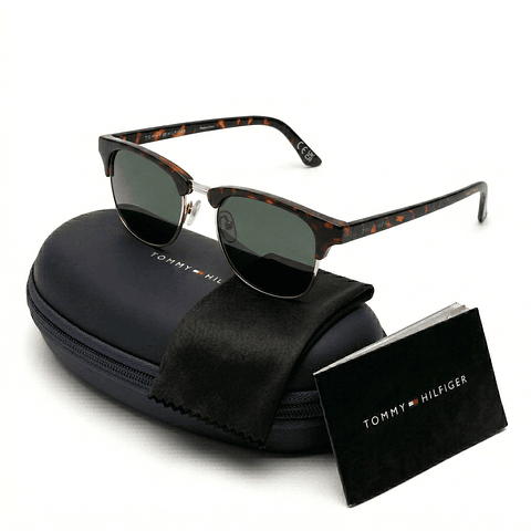 Gafas de Sol Tommy Hilfiger 66396304 Outlook Color Marrón Estilo Clubmaster 52mm