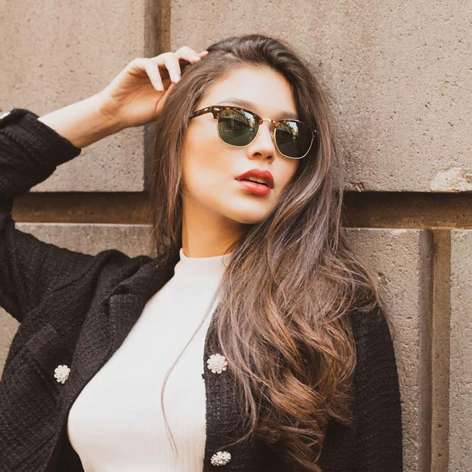 Gafas de Sol Tommy Hilfiger 66396304 Outlook Color Marrón Estilo Clubmaster 52mm 6