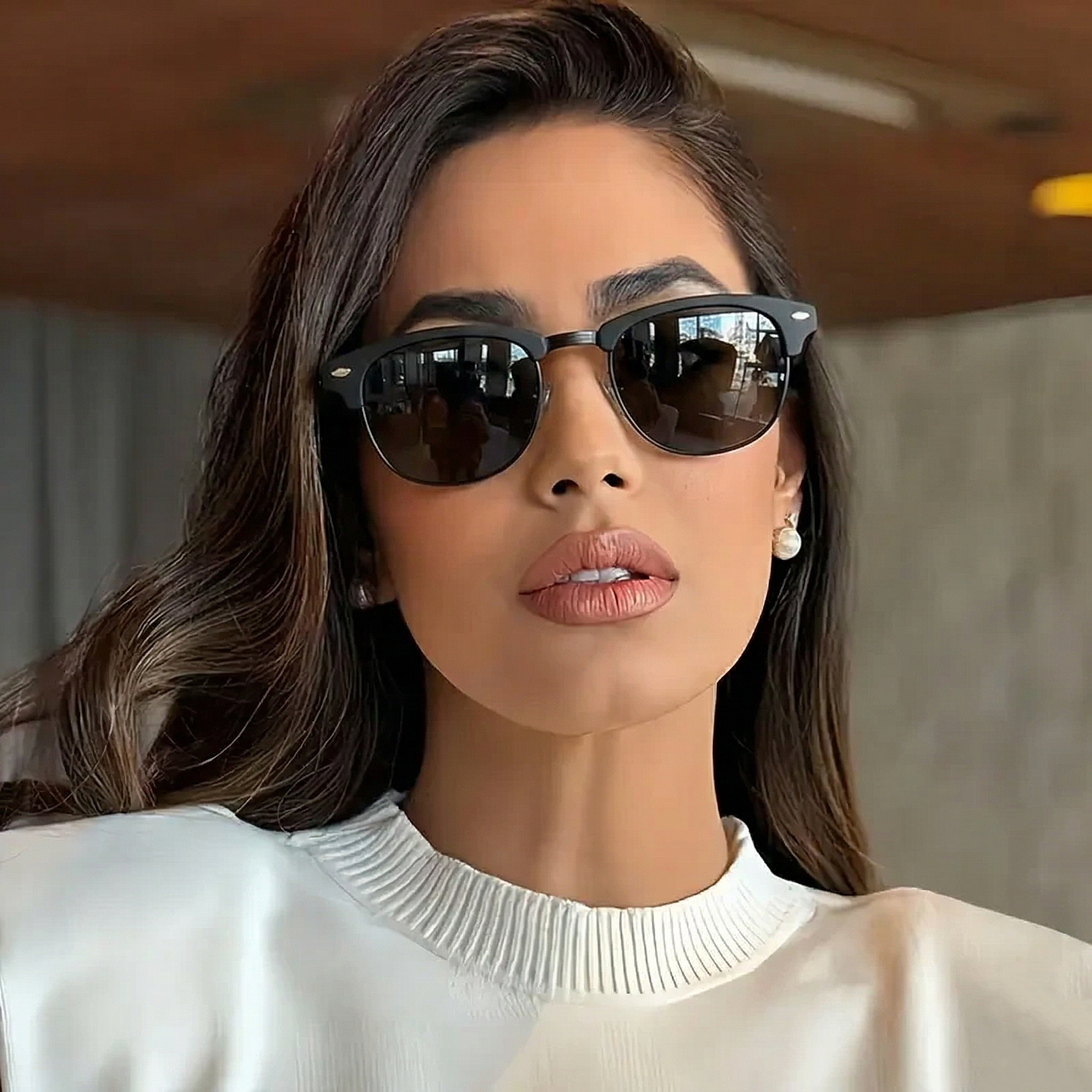 Gafas de Sol Tommy Hilfiger X62134 Outlook Negro Mate Estilo Clubmaster 52mm 6