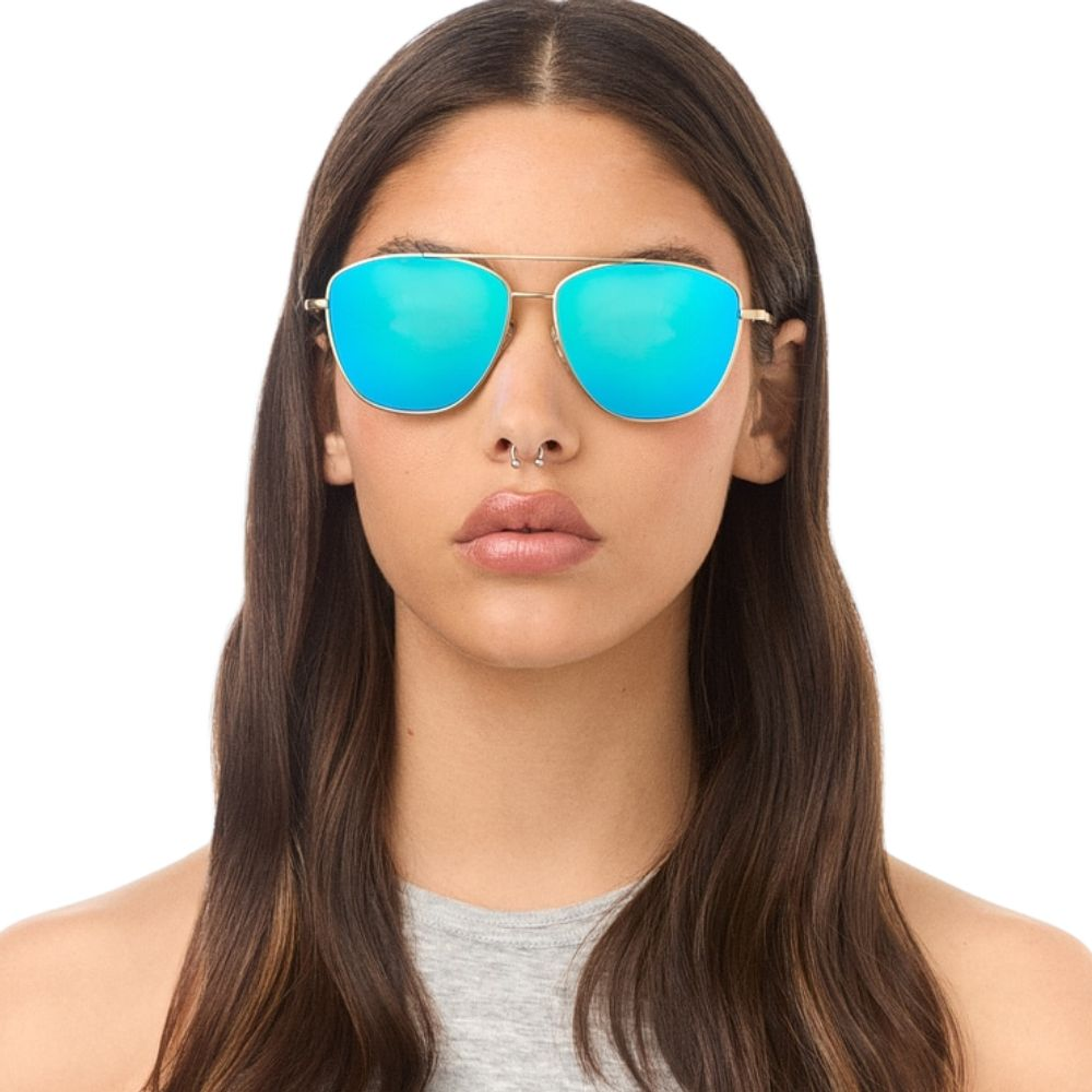 Gafas de Sol Hawkers LAX Celeste Espejado Unisex Talla 57mm 6