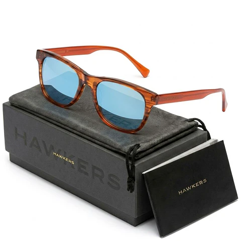 Gafas de Sol Hawkers N° 35 Naranja Semitransparente Unisex Talla 53mm