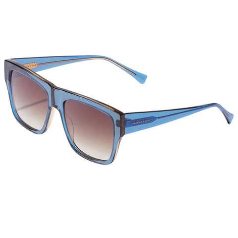 Gafas de Sol Hawkers DOUMU Azul Semitransparente Unisex Talla 57mm