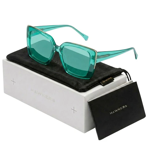 Gafas de Sol Hawkers CHAZARA Tuequesa Transparente Unisex Talla 55mm