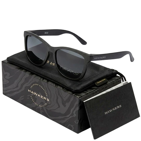 Gafas de Sol Polarizado Hawkers ONE CARBONO Negro Estampado Unisex Talla 54mm
