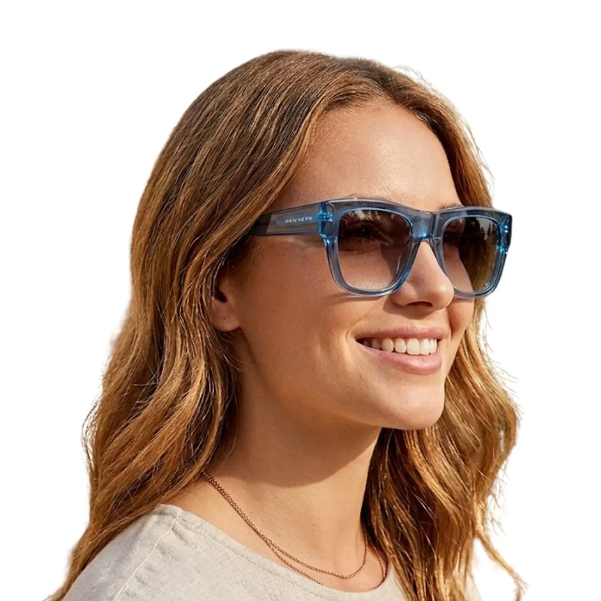 Gafas de Sol Hawkers DOUMU Azul Semitransparente Unisex Talla 57mm 4