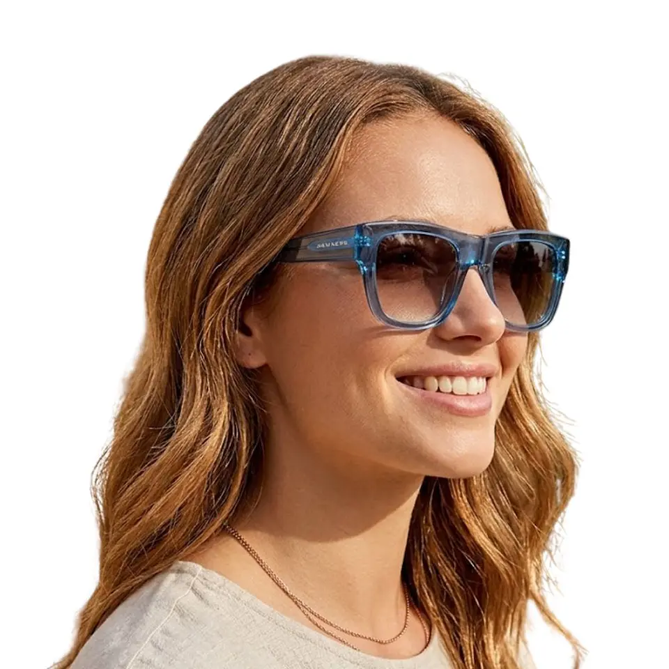 Gafas de Sol Hawkers DOUMU Azul Semitransparente Unisex Talla 57mm 4