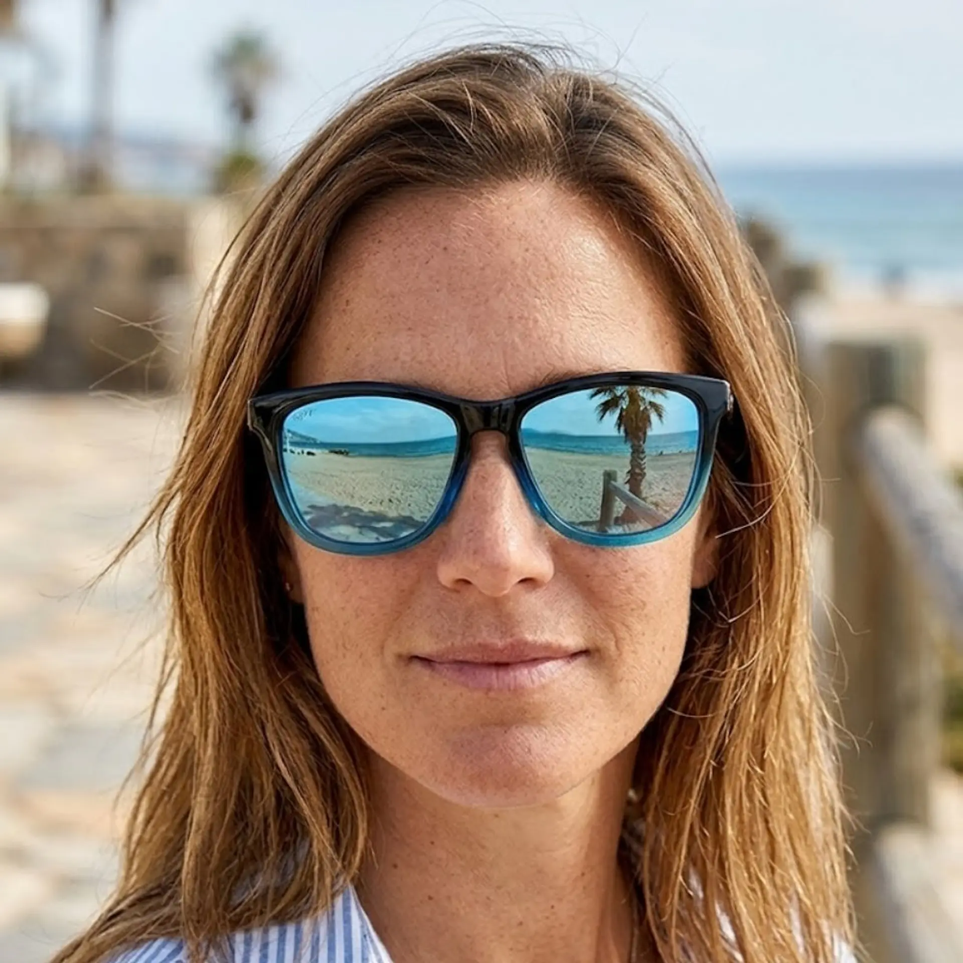 Gafas de Sol Polarizado Hawkers ONE HONE21LLTP Azul Espejado Unisex Talla 54 mm 8