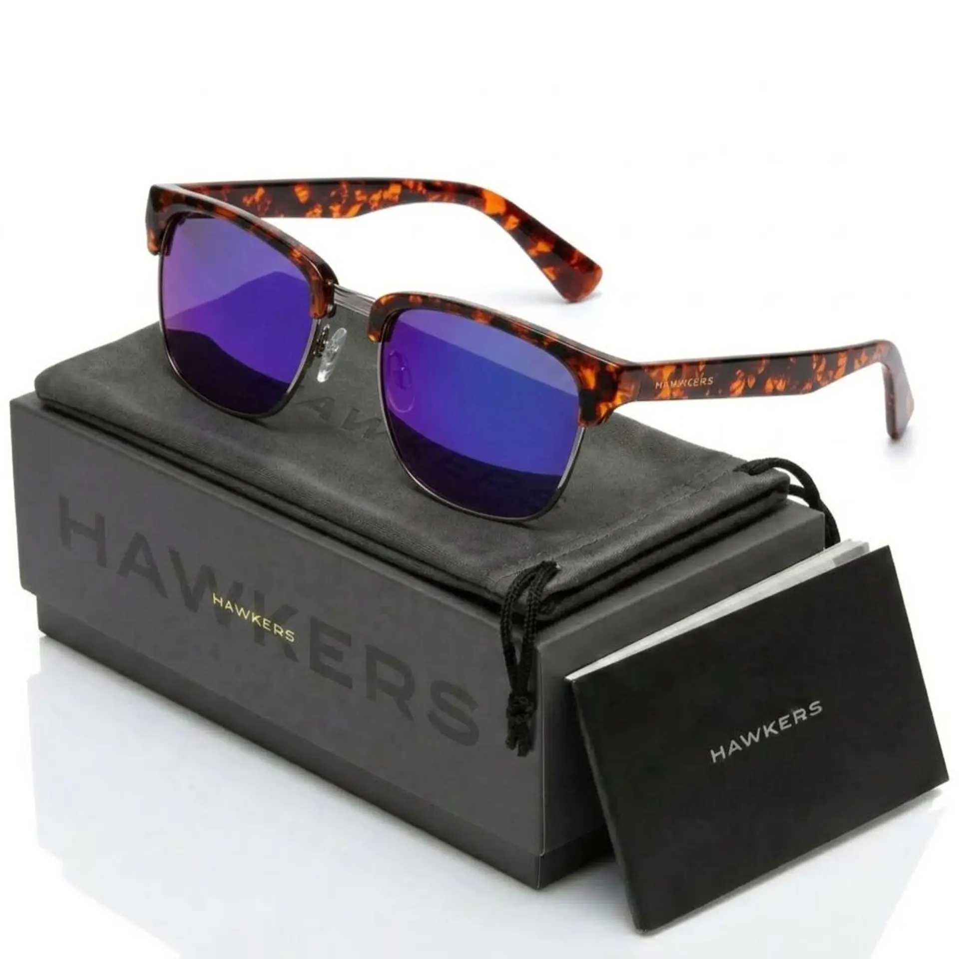 Gafas de Sol Polarizado Hawkers CLASSIC VALMONT Azul Espejado Unisex Talla 53mm 1