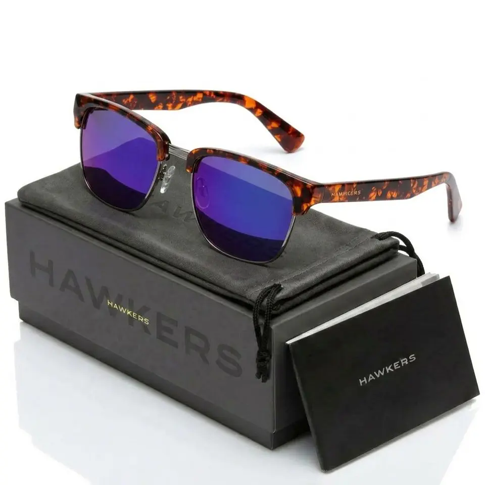 Gafas de Sol Polarizado Hawkers CLASSIC VALMONT Azul Espejado Unisex Talla 53mm 1