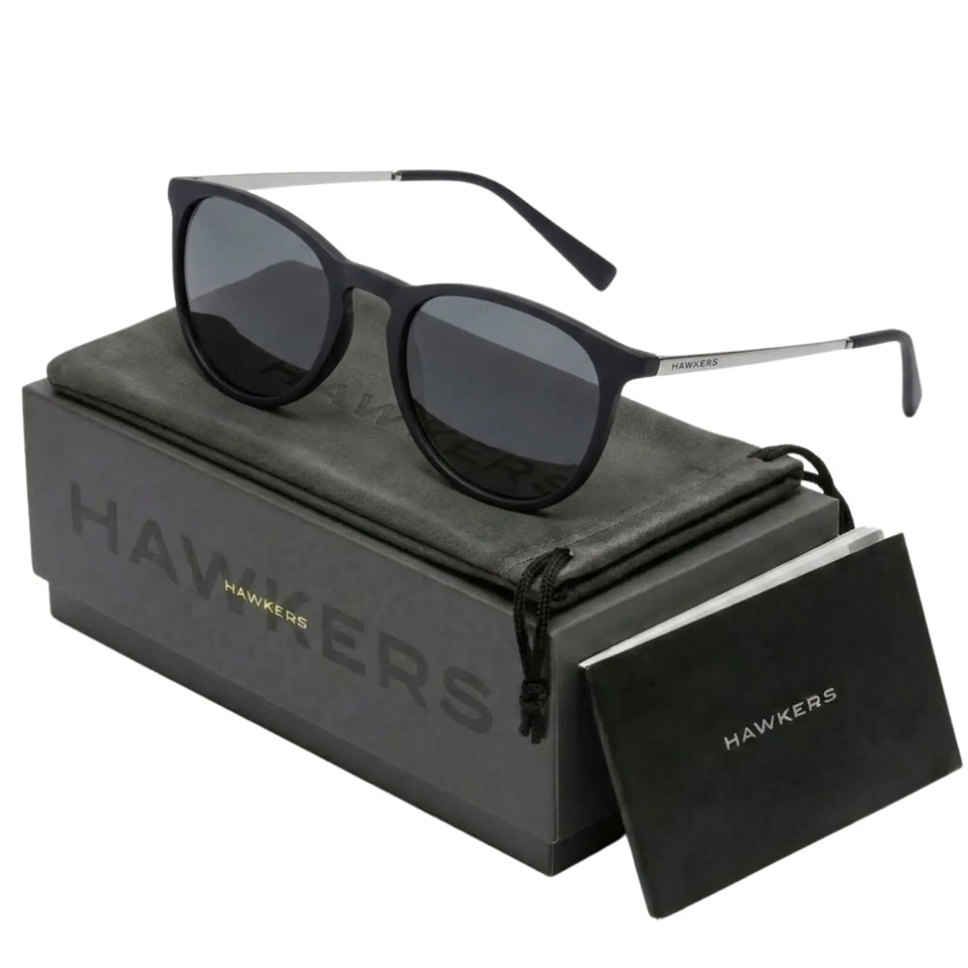 Gafas de Sol Polarizado Hawkers OLLIE Negro Mate Unisex Talla 54mm 1