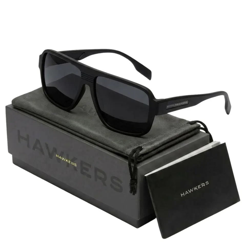 Gafas de Sol Hawkers PARLAY Negro Mate Unisex Talla 58mm 1