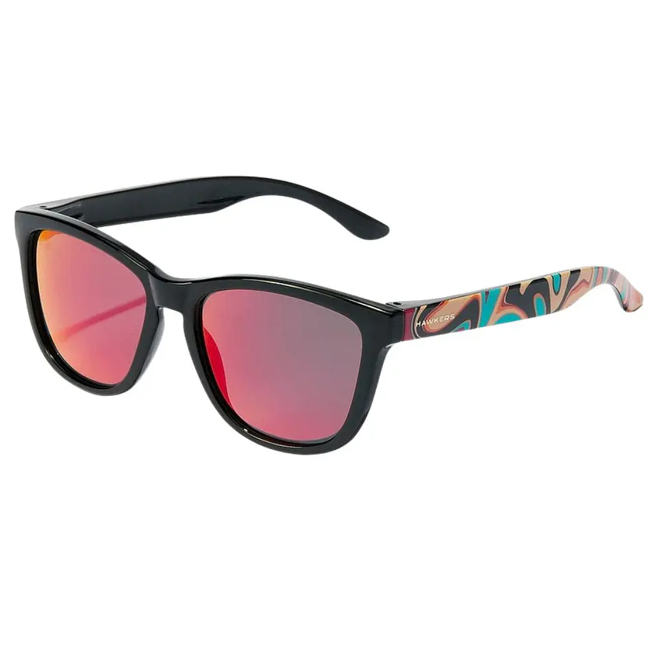 Gafas de Sol Polarizado Hawkers ONE Rojo Espaejado Estampado Unisex Talla 54mm 2