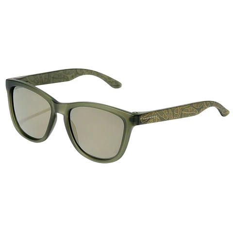Gafas de Sol Polarizado Hawkers ONE Verde Mate Estampado Unisex Talla 54mm