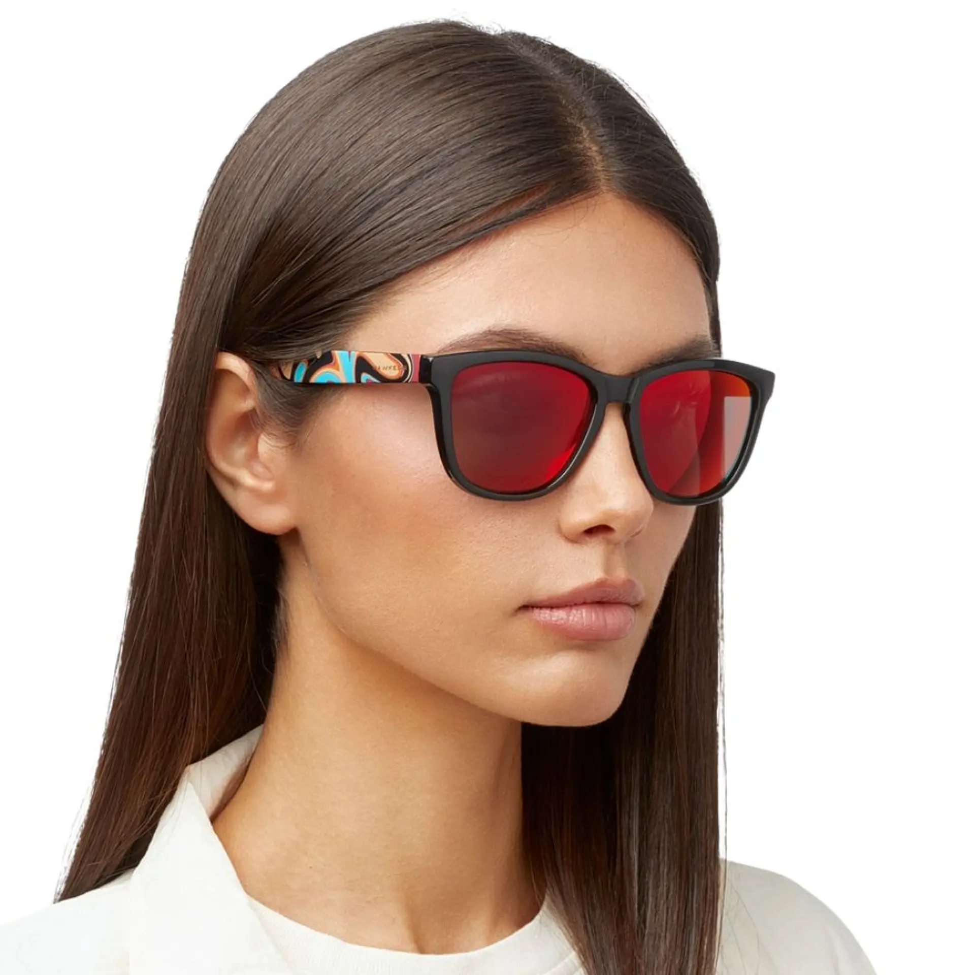 Gafas de Sol Polarizado Hawkers ONE Rojo Espaejado Estampado Unisex Talla 54mm 7
