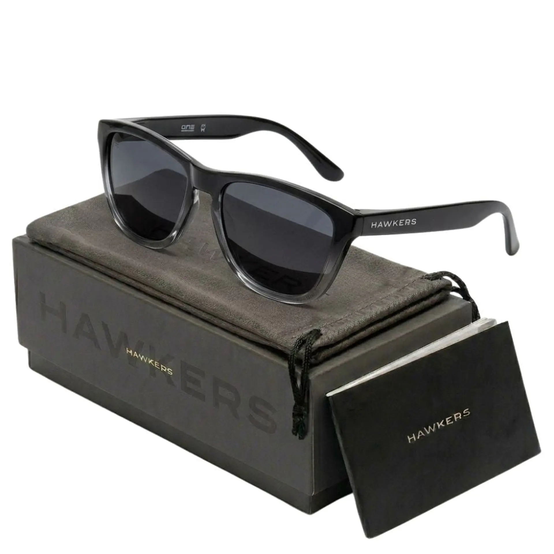 Gafas de Sol Polarizado Hawkers ONE Negro Degrade Unisex Talla 54mm 1
