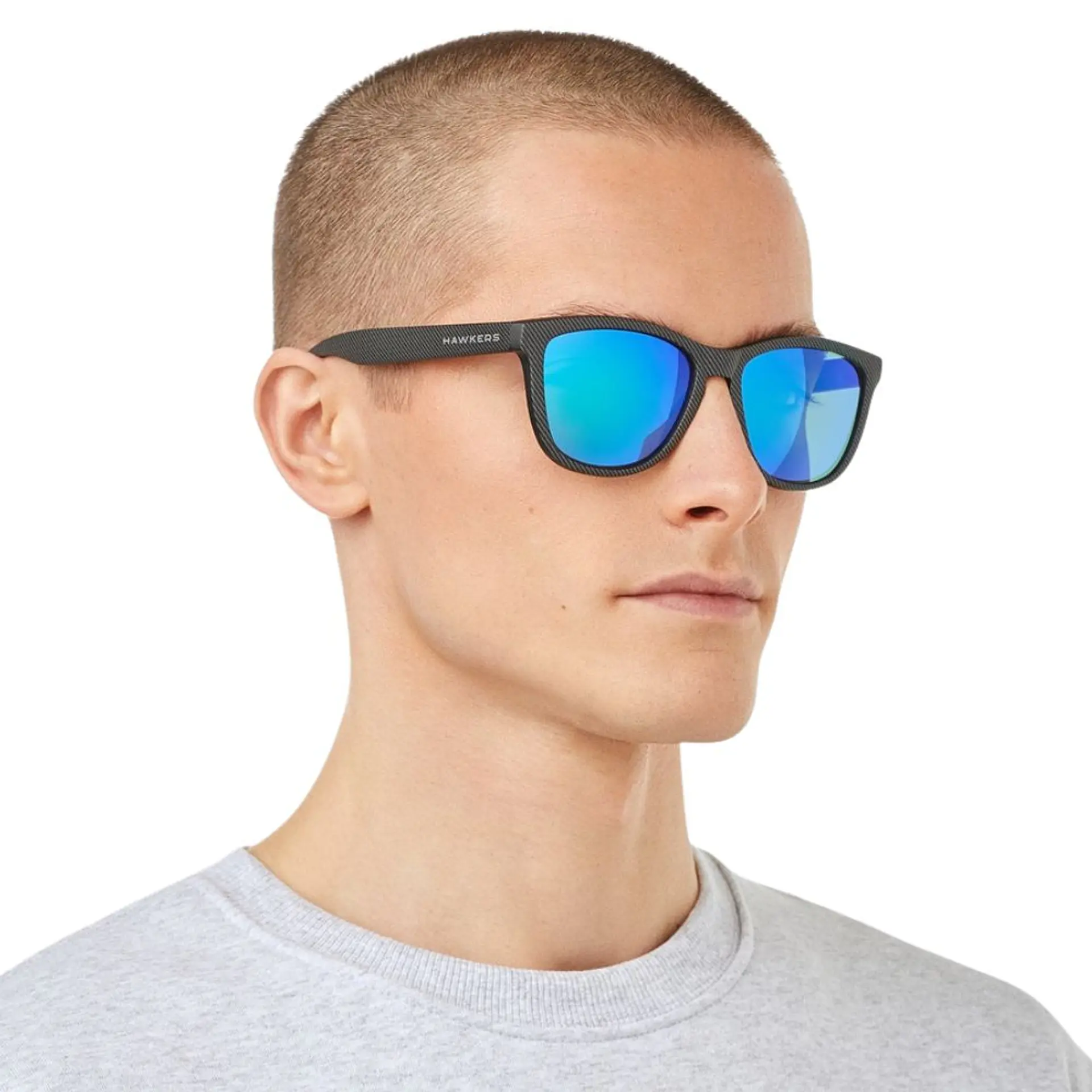 Gafas de Sol Polarizado Hawkers ONE CARBONO Verde Espejado Unisex Talla 54mm 7