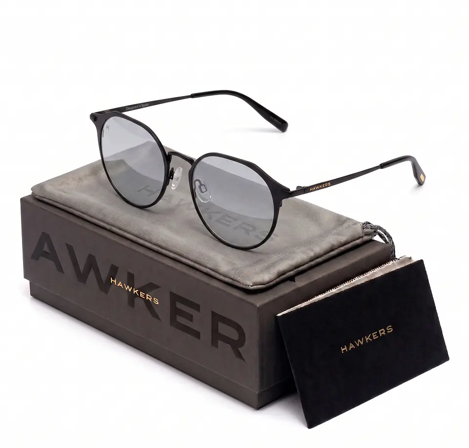 Gafas de Sol Hawkers Warwick All - Metal Color Negro Unisex Talla 54mm 1