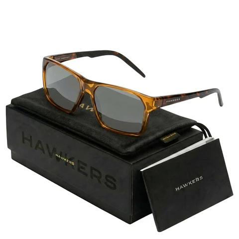 Gafas de Sol Polarizado Hawkers TRACK Marron Transparente Unisex Talla 57mm