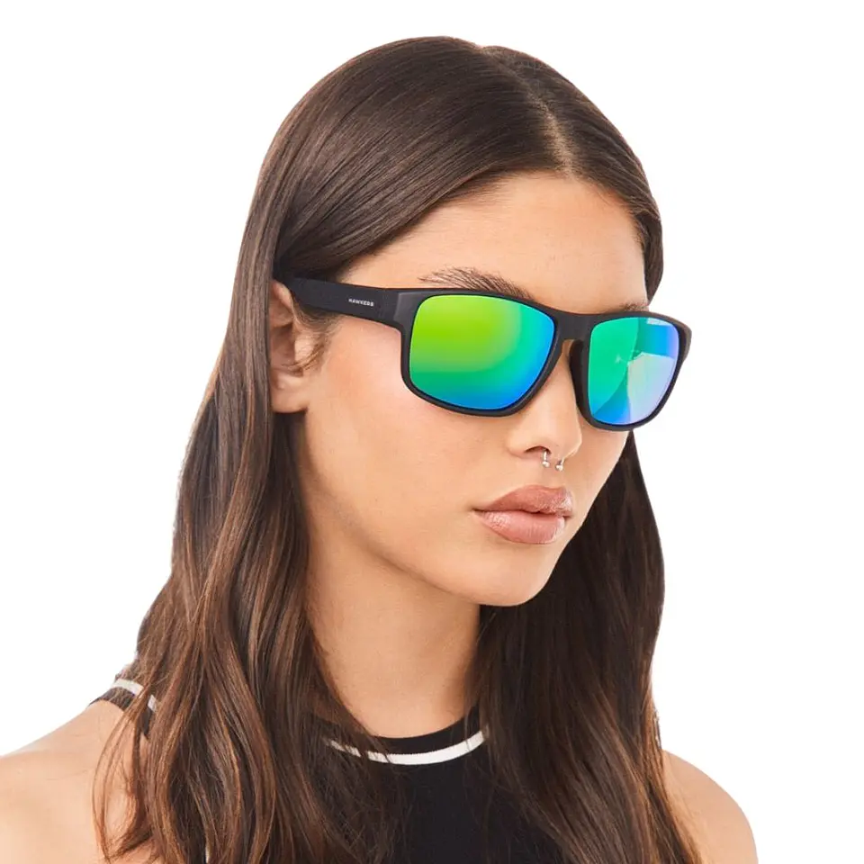 Gafas de Sol Polarizado Hawkers FASTER RAW Verde Espejado Unisex Talla 58mm 8