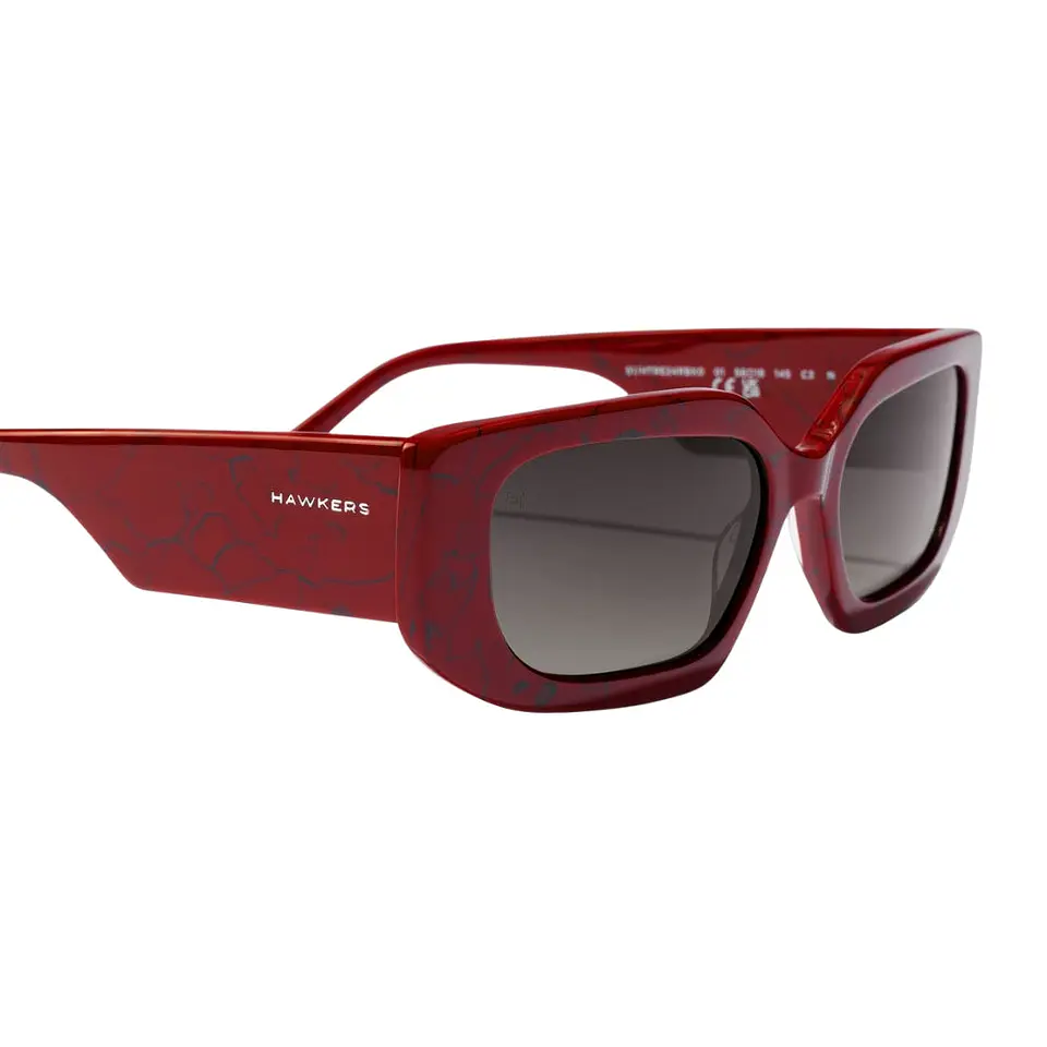 Gafas de Sol Hawkers Trendset Rectangular Degrade Color Rojo Para Mujer Talla 54mm 6