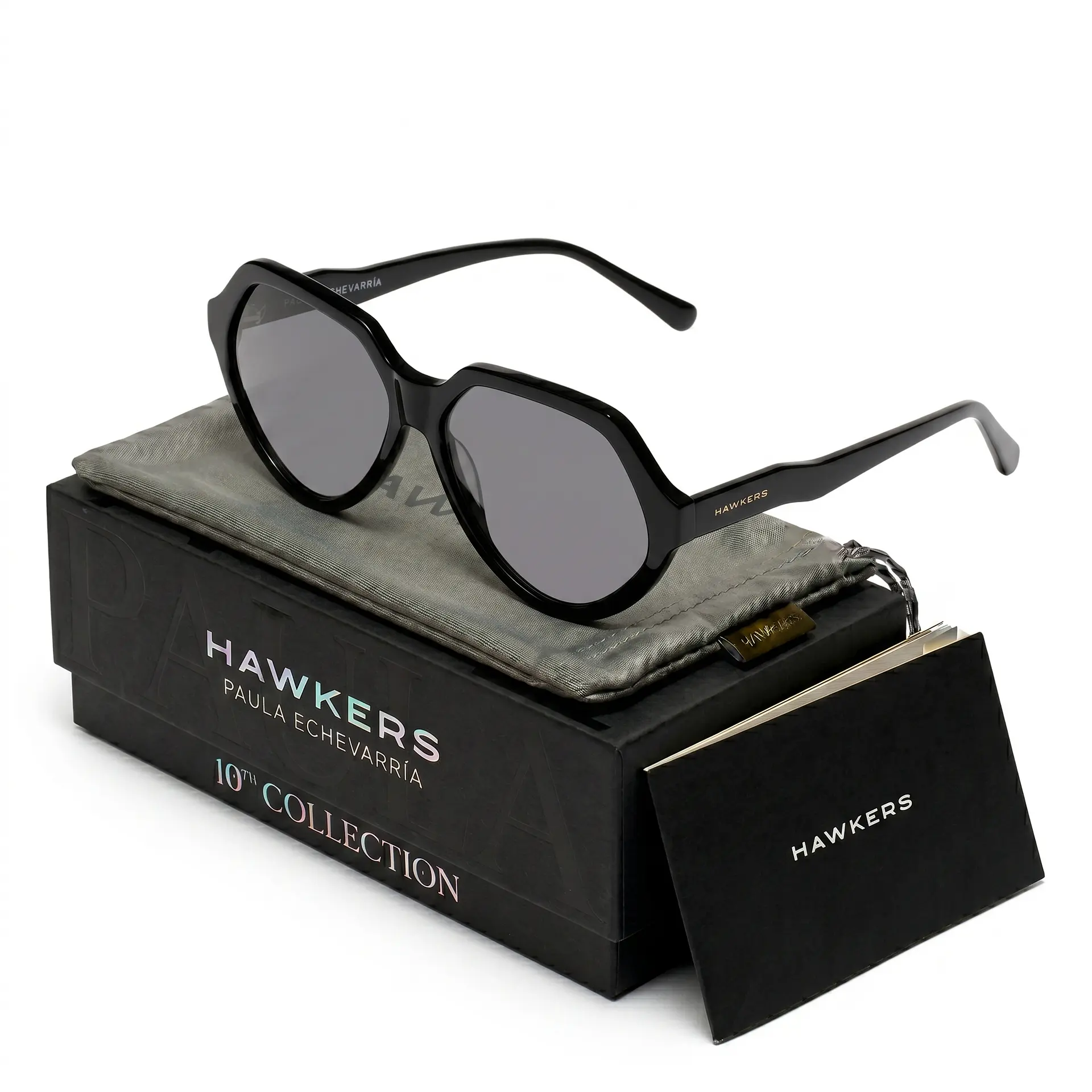 Gafas de Sol Hawkers Retro Vintage Eco X Paula Echevarria Color Negro Para Mujer Talla 59mm 1