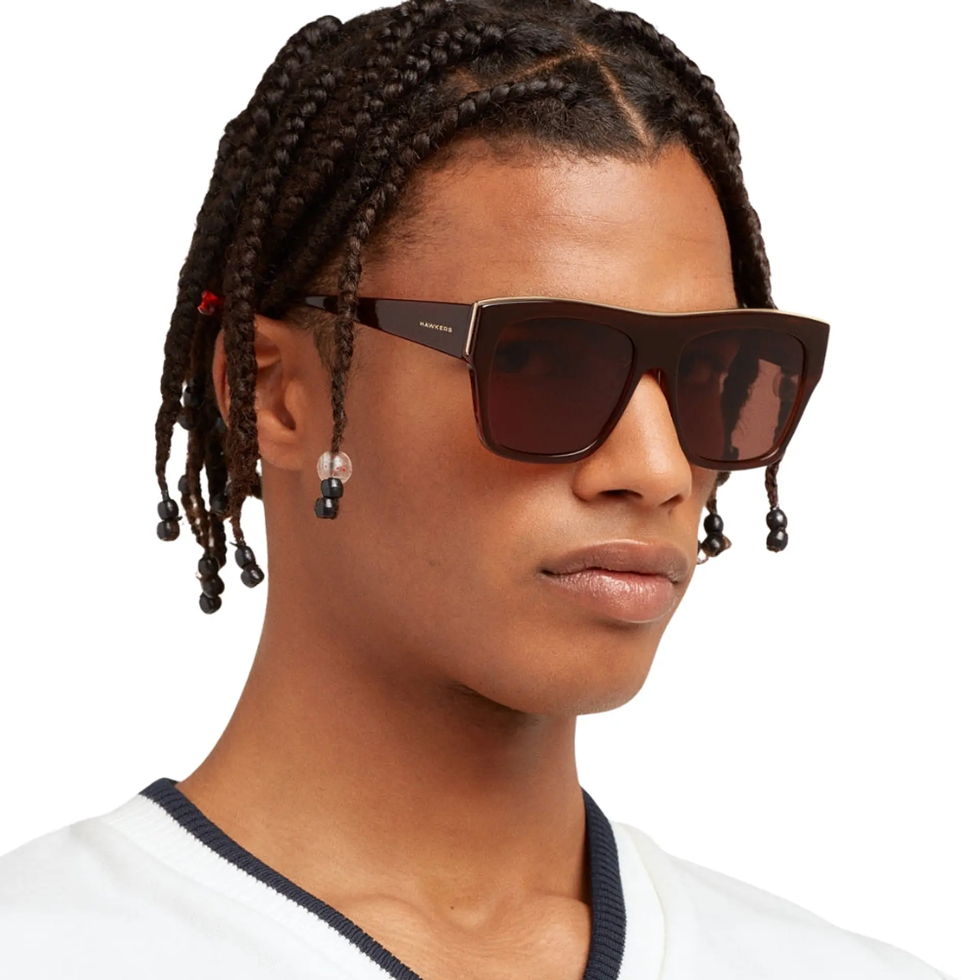 Gafas de Sol Hawkers Doumu X Paula Echevarria Color Marron Unisex Talla 57mm 8