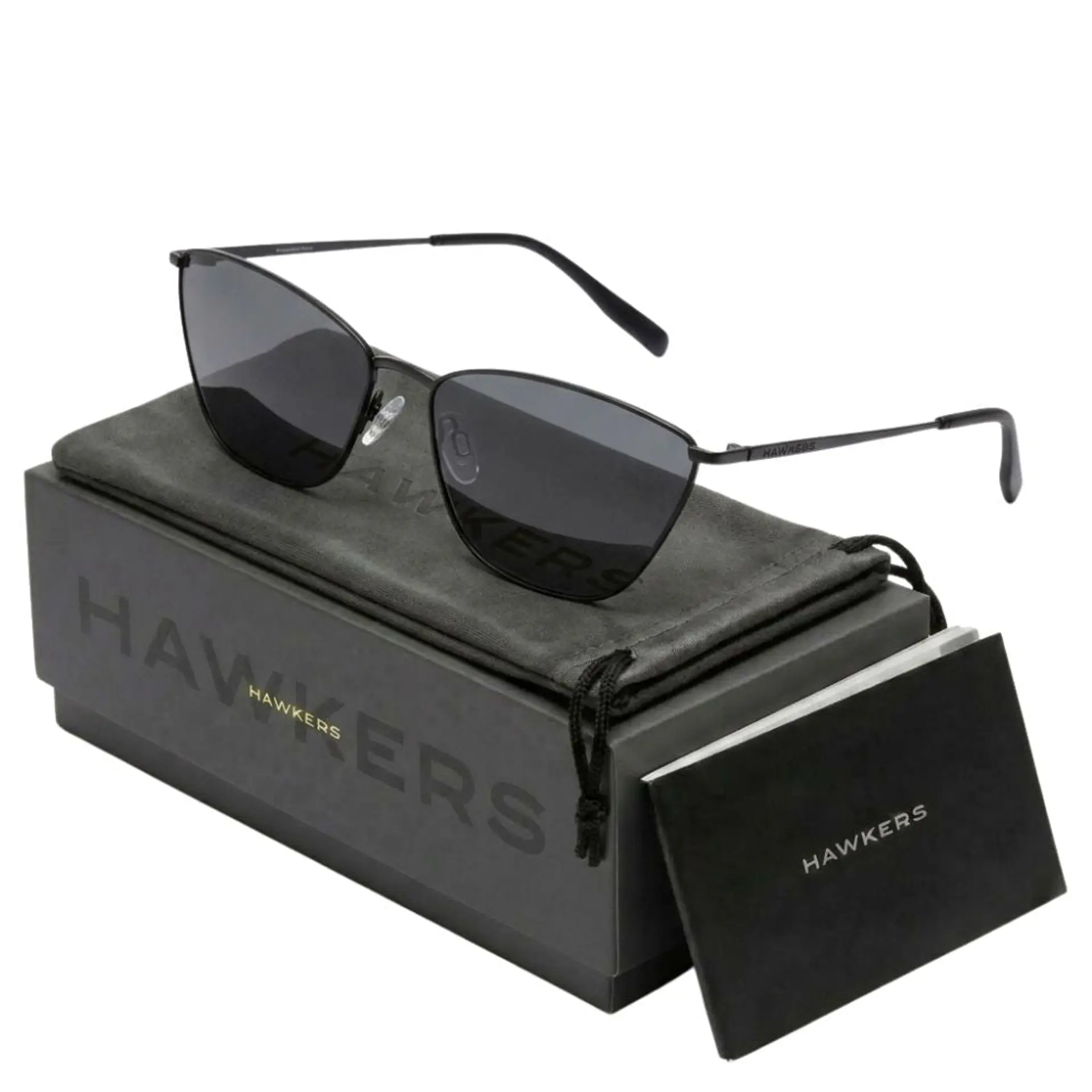 Gafas de Sol Polarizado Hawkers FRESH Negro Unisex Talla 62mm 1
