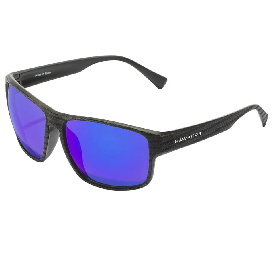 Gafas de Sol Hawkers FASTER RAW CARBON FIBER Azul Espejado Unisex Talla 58mm 2