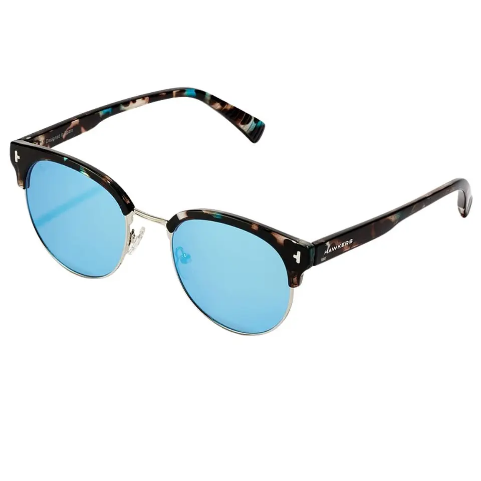 Gafas de Sol Polarizado Hawkers NEW CLASSIC ROUNDED Azul Espejado Unisex Talla 53mm 2