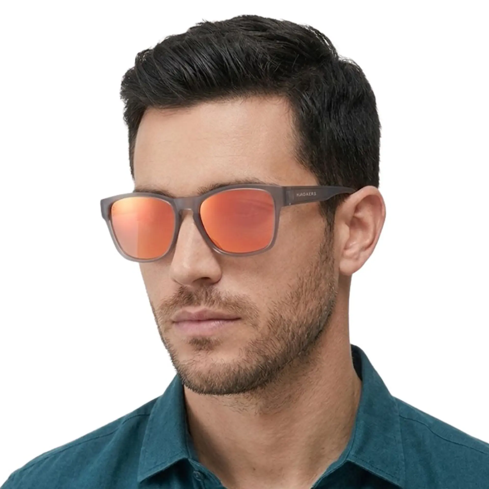 Gafas de Sol Polarizado Hawkers CORE RAW Gris y Rojo Espejado Unisex Talla 56mm 8