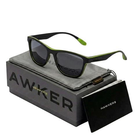 Gafas de Sol Hawkers One Sport HOSP20BBT0 Negro y Verde Unisex Talla 59mm