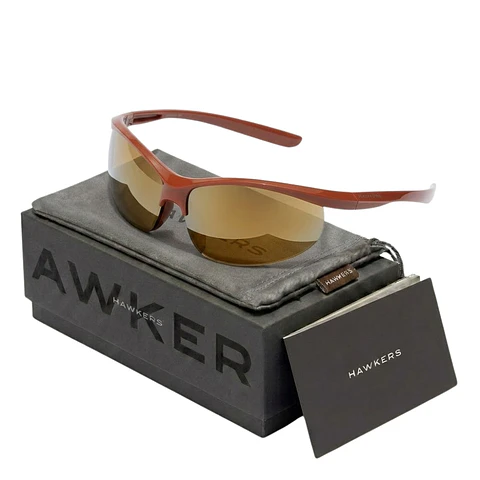 Gafas de Sol Hawkers RADIANTE Beige Rojo Oscuro Unisex Talla 69mm