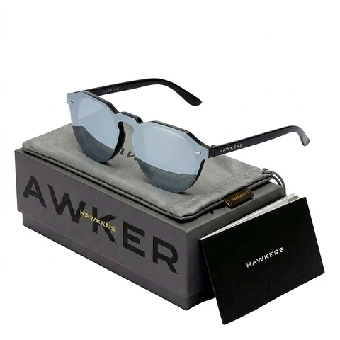 Gafas de Sol Hawkers WARWICK VENM HYBRID Plateado Espejado Unisex Talla 50mm