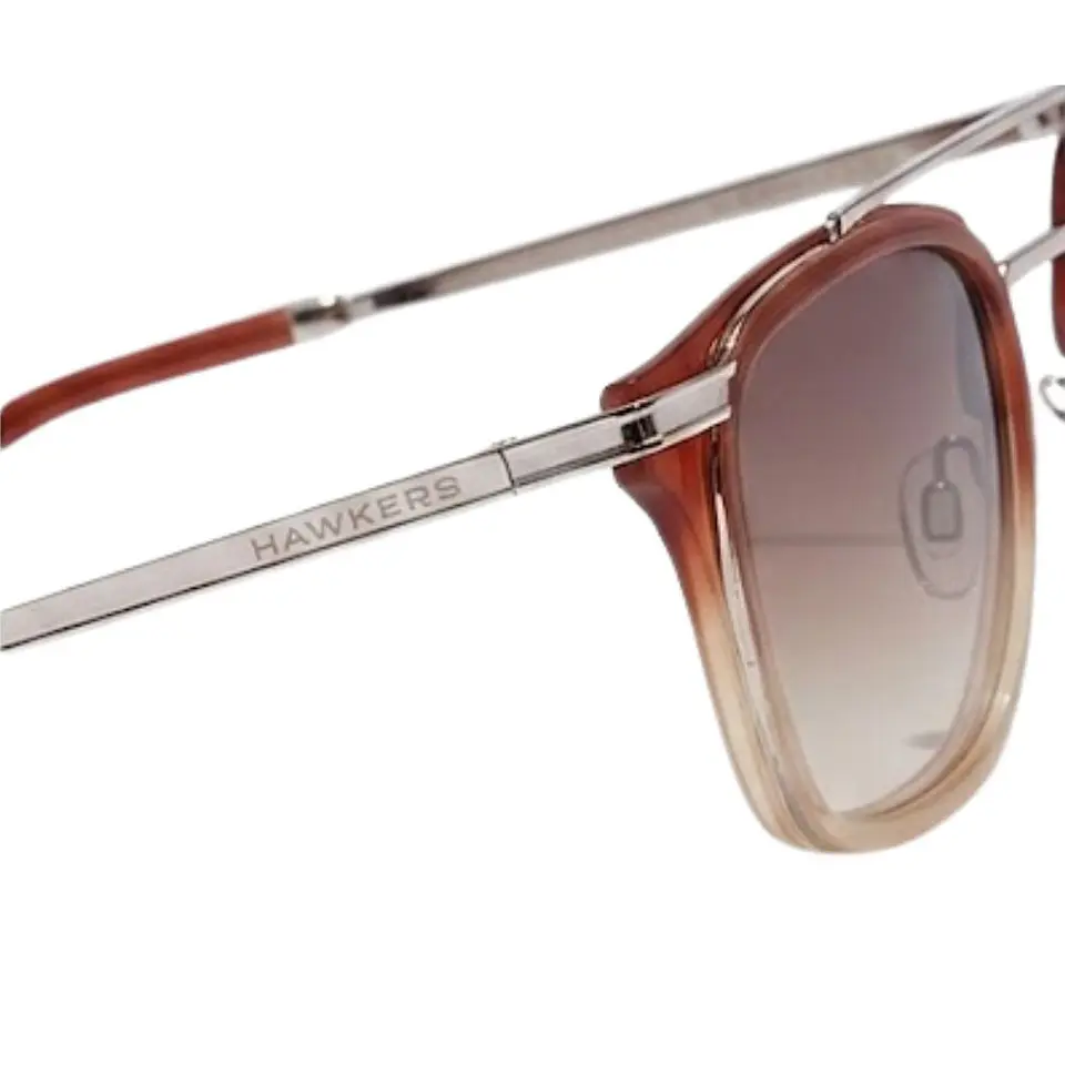 Gafas de Sol Hawkers RUSHHOUR Color Marron Dorado Unisex Talla 48mm 3