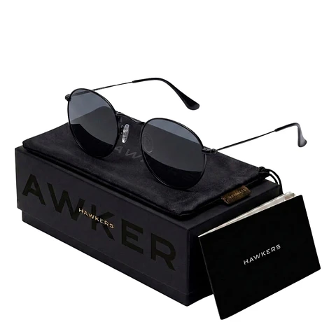 Gafas de Sol Hawkers Polarizado MOMA MIDTOWN Color Gris Negro Unisex Talla 49mm