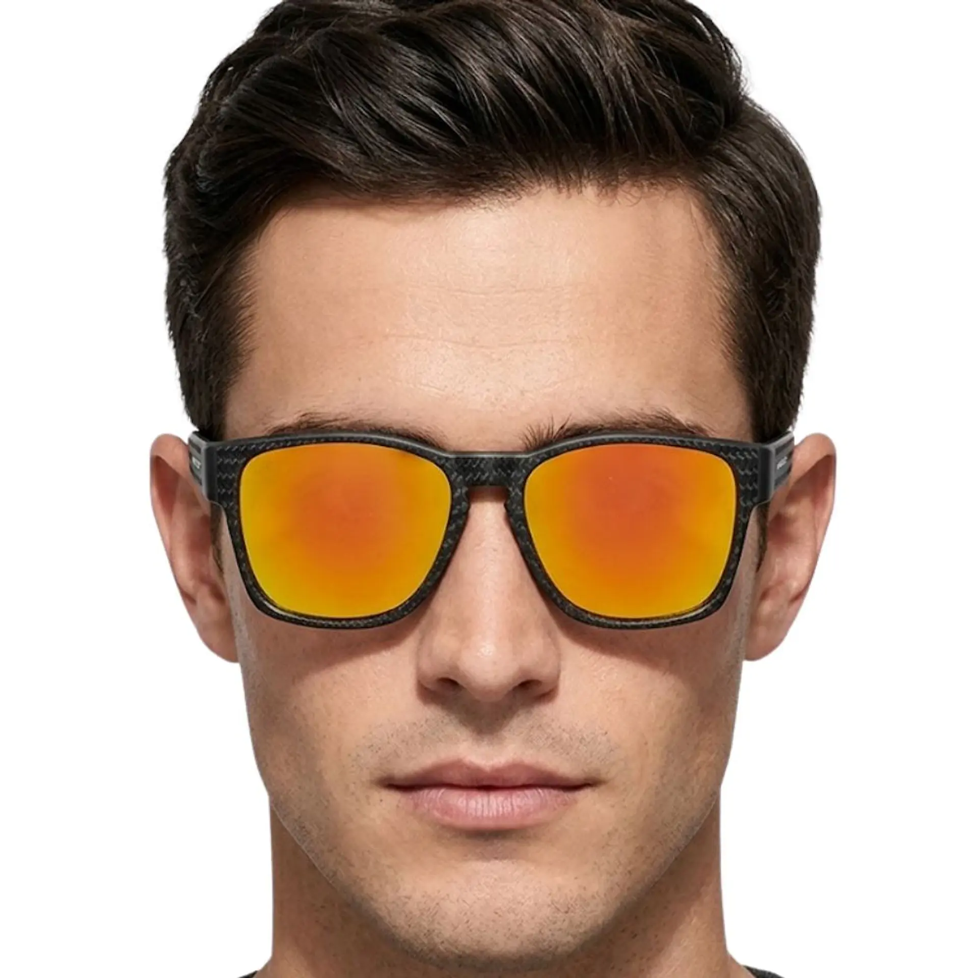 Gafas de Sol Polarizado Hawkers CORE RAW CARBON FIBER Naranja Espejado Unisex Talla 56mm 7