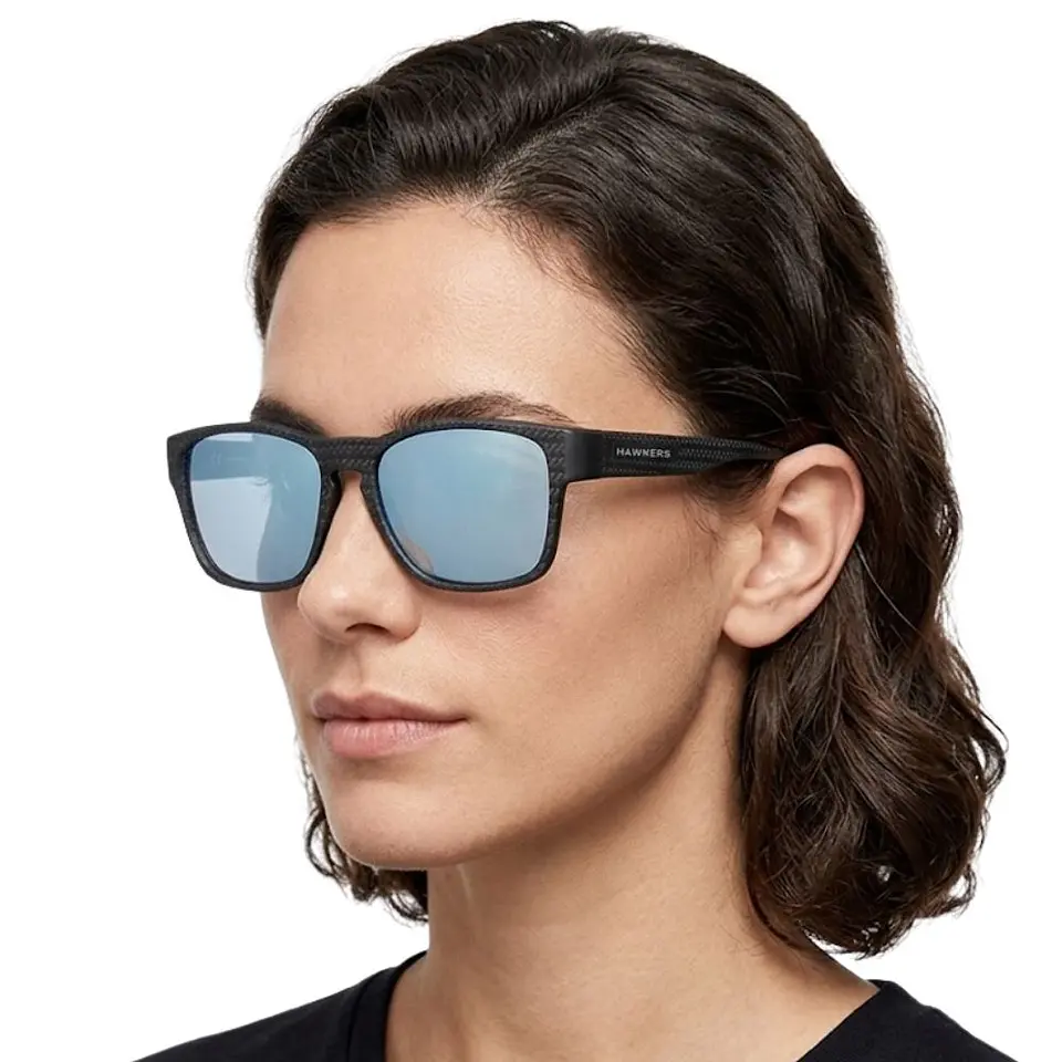 Gafas de Sol Polarizado Hawkers CORE RAW CARBON FIBER Azul Espejado Unisex Talla 56mm 8
