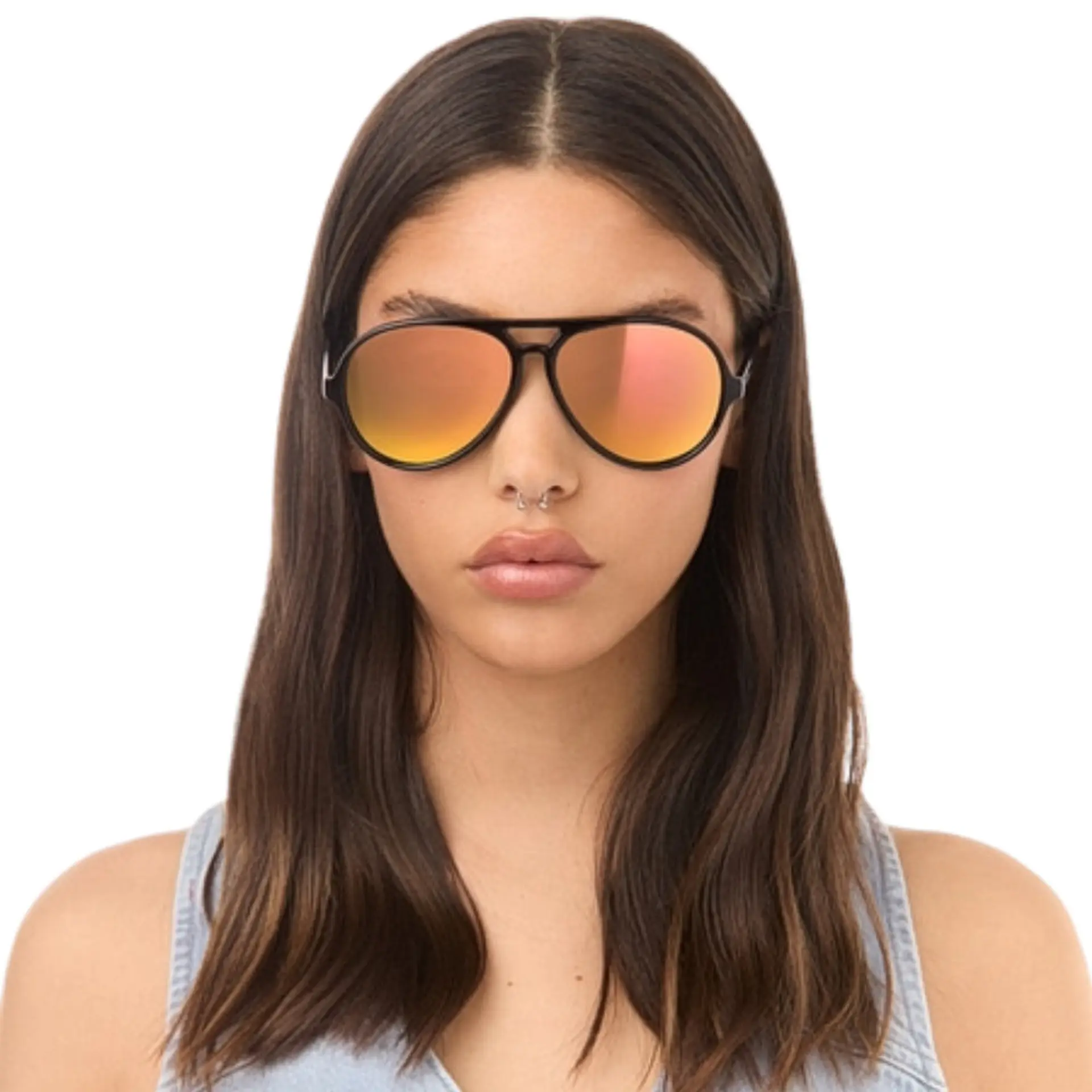 Gafas de Sol Hawkers SOUTH BEACH HSOU22BKTP Rosa Espejado Unisex Talla 57mm 6